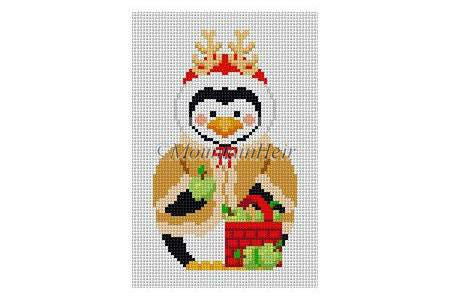 Penguin w/Reindeer Antlers