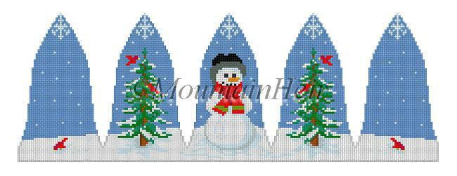 Snowman & Birds - 3D Bell