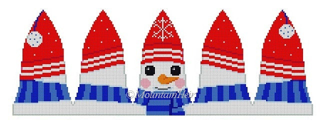 Snowman Face - 3D Bell