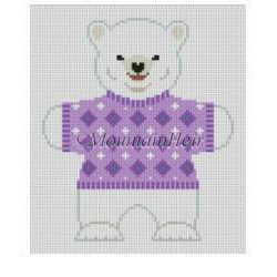Polar Bear, Purple Diamonds