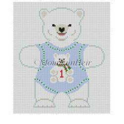 Polar Bear Baby's 1st, blue