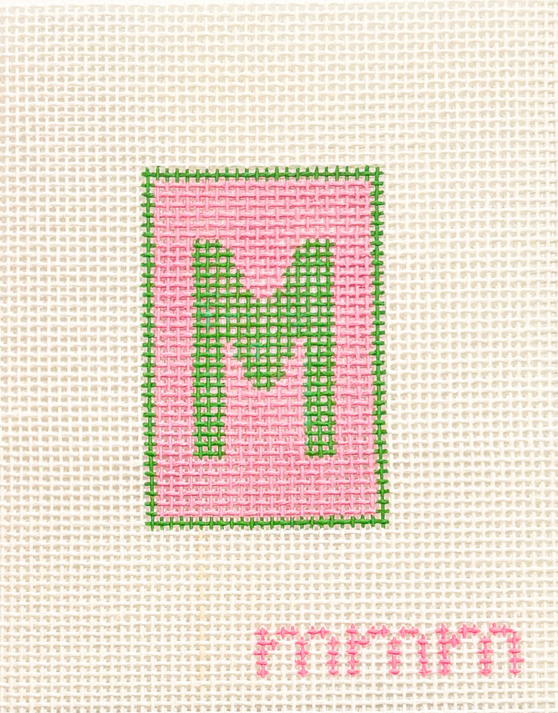 Alphabet Luggage Tag · Letter M