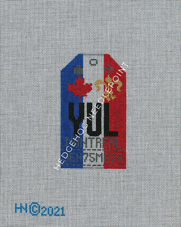 Retro Travel Tag · Montreal