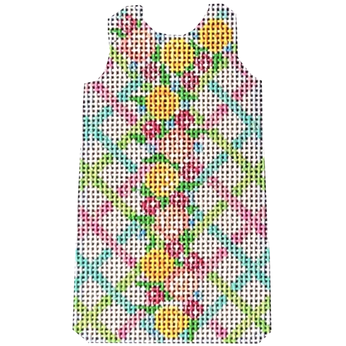 Floral/   Lattice Mini Shift