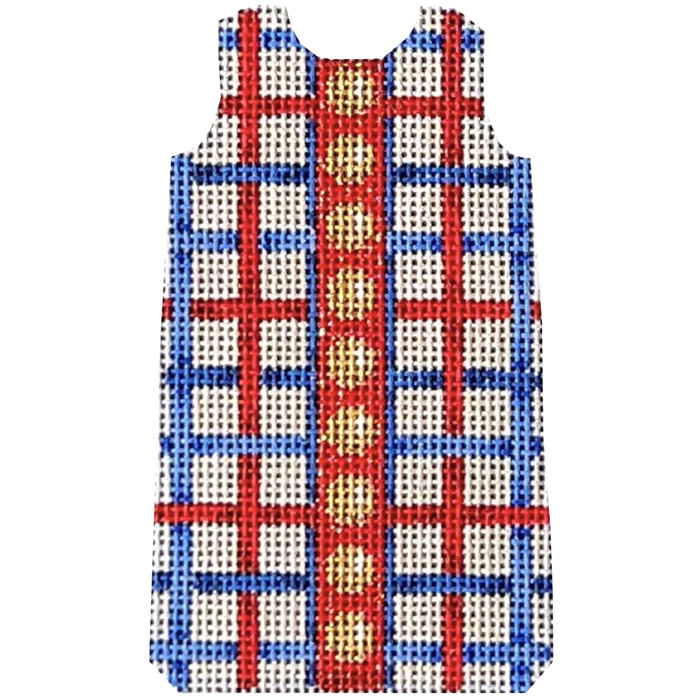 Red/White/Blue Lattice Mini Shift