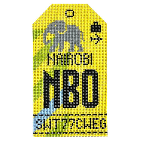 Retro Travel Tag · Nairobi