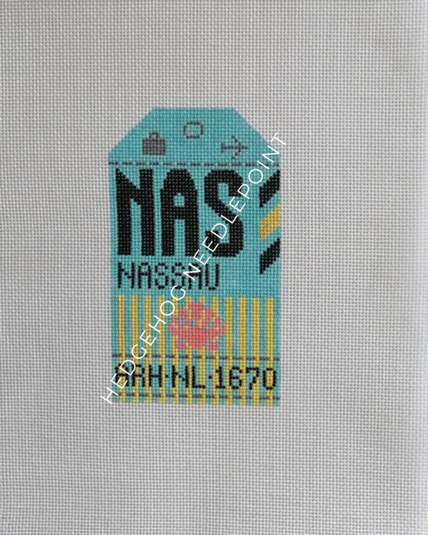 Retro Travel Tag · Nassau