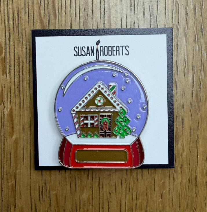 Gingerbread Snow Globe Needleminder