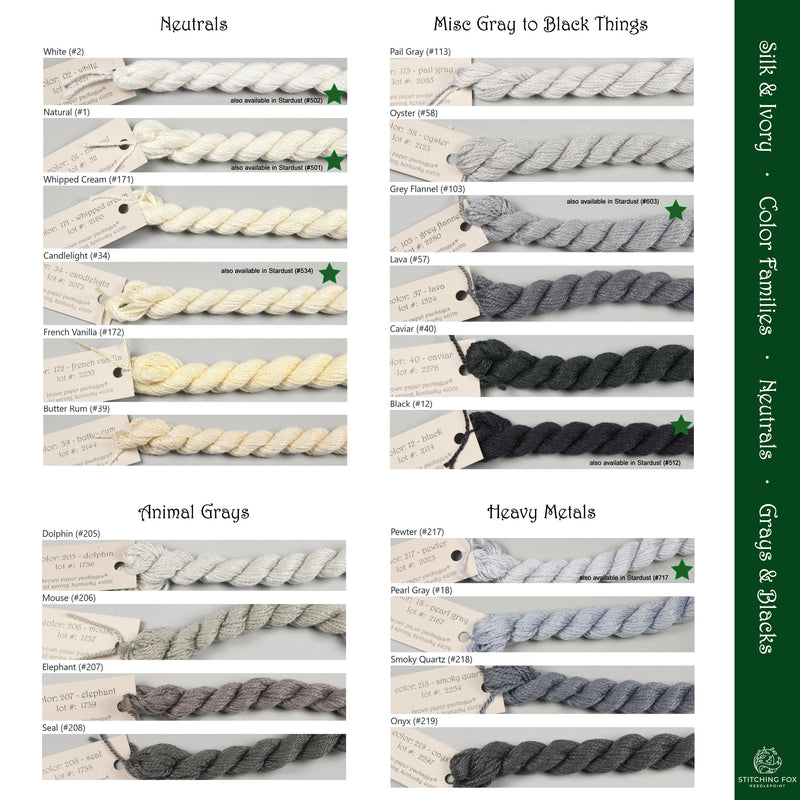 Silk & Ivory - Grays and Black