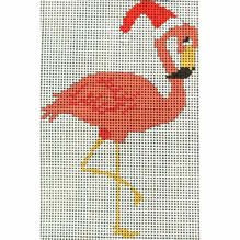 flamingo with santa hat, no boots