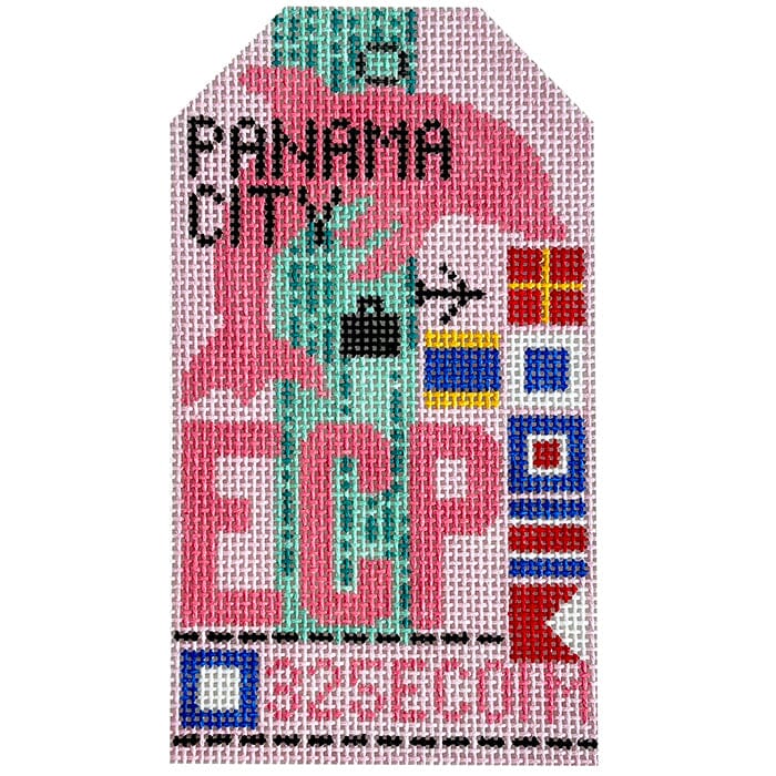 Retro Travel Tag · Panama City