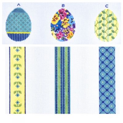 Pansy 3 Egg Omelette - blue, lavender, yellow