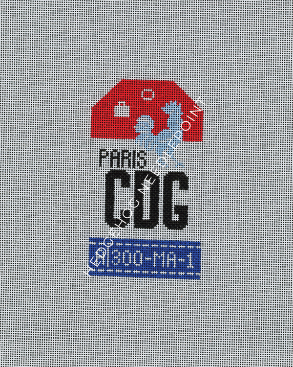 Retro Travel Tag · Paris