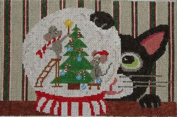 Cat w Snowglobe (18m)