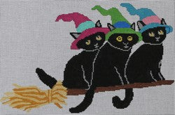 3 Cats on Broom (18m)