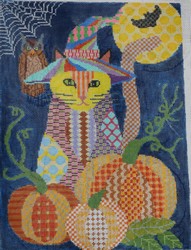 Witch Kitty w Pumpkins (18m)