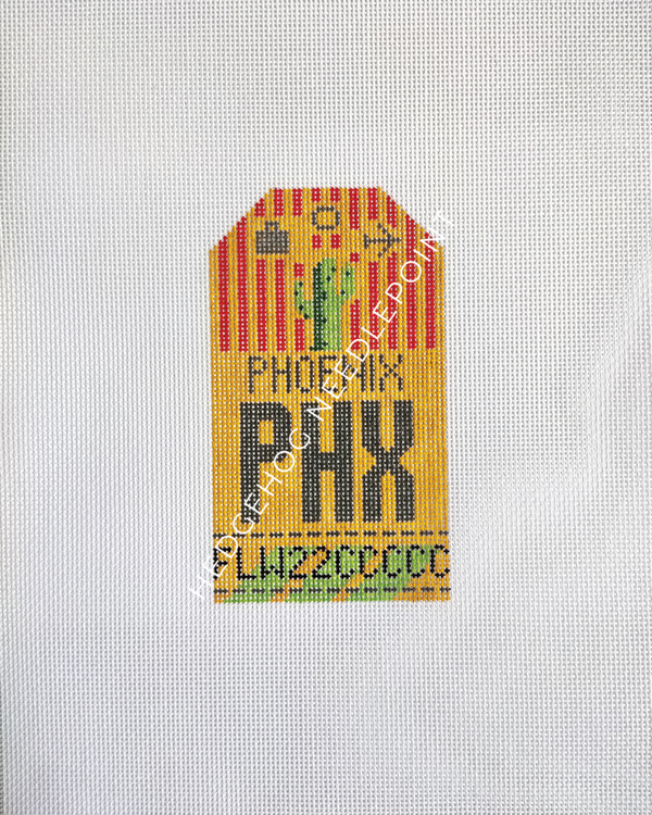 Retro Travel Tag · Phoenix — Stitching Fox