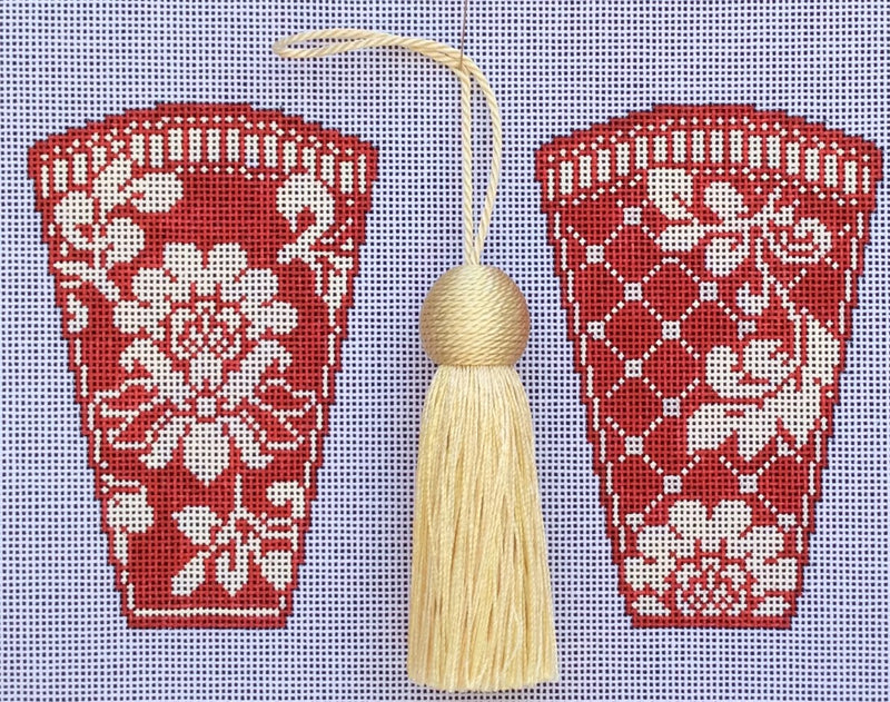 Karen's Red Damask Scissor Case