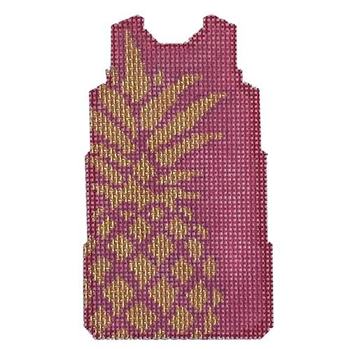 Pineapple Stencil Mini Shift/Pink