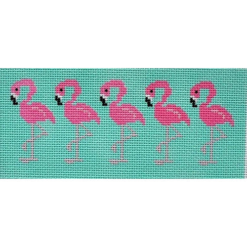 Pink Flamingo on Aqua Insert