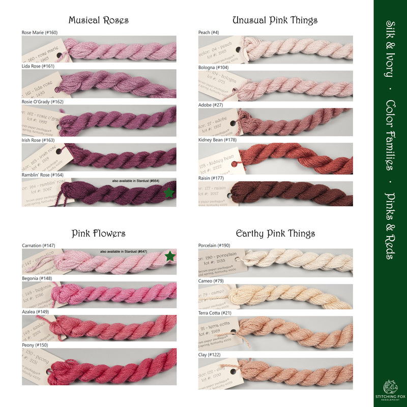 Silk & Ivory - Pinks and Reds