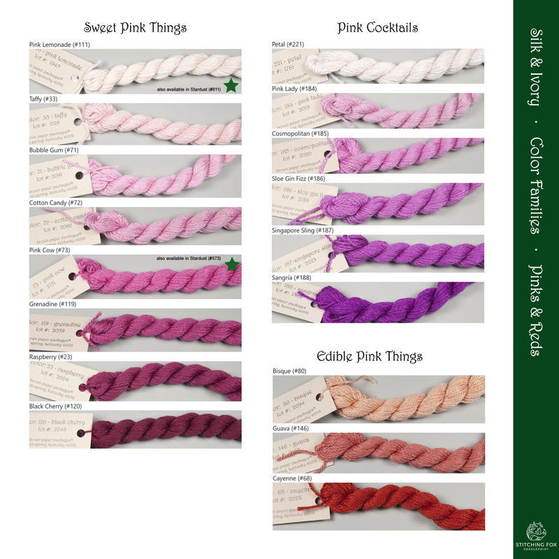 Silk & Ivory - Pinks and Reds