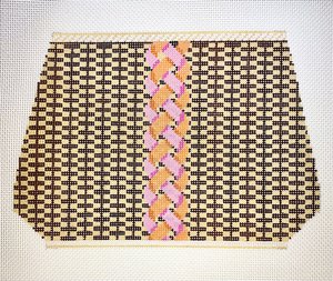 Large Nantucket Basket with Rope Pink