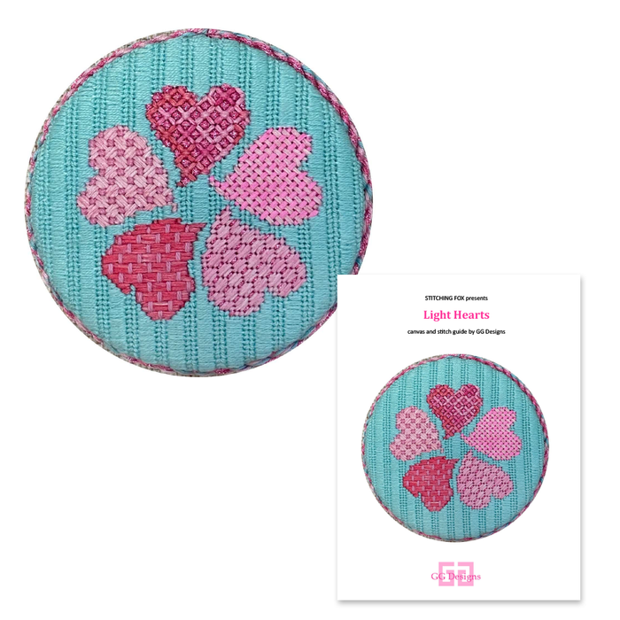 Pink Hearts with Stitch Guide
