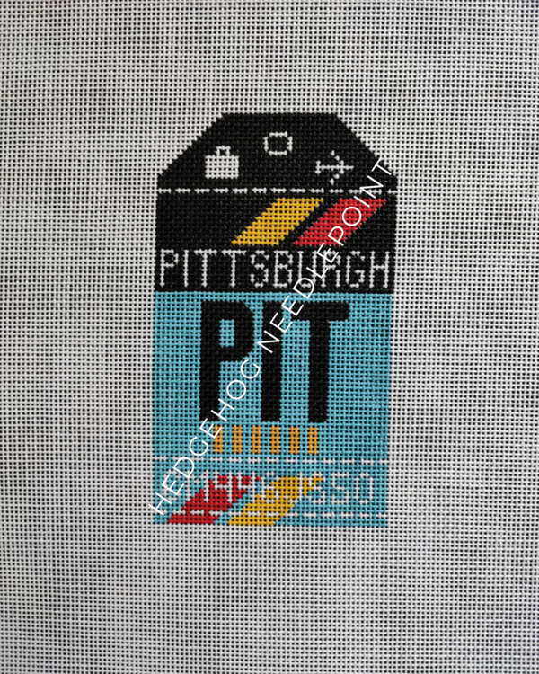 Retro Travel Tag · Pittsburgh