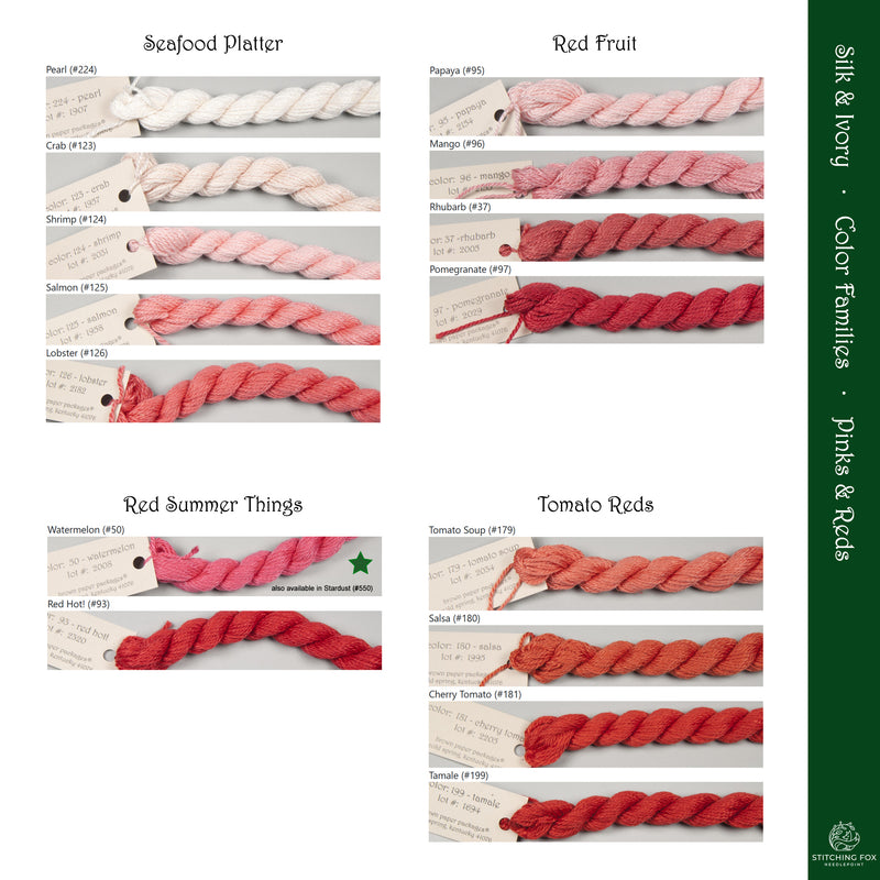 Silk & Ivory - Pinks and Reds