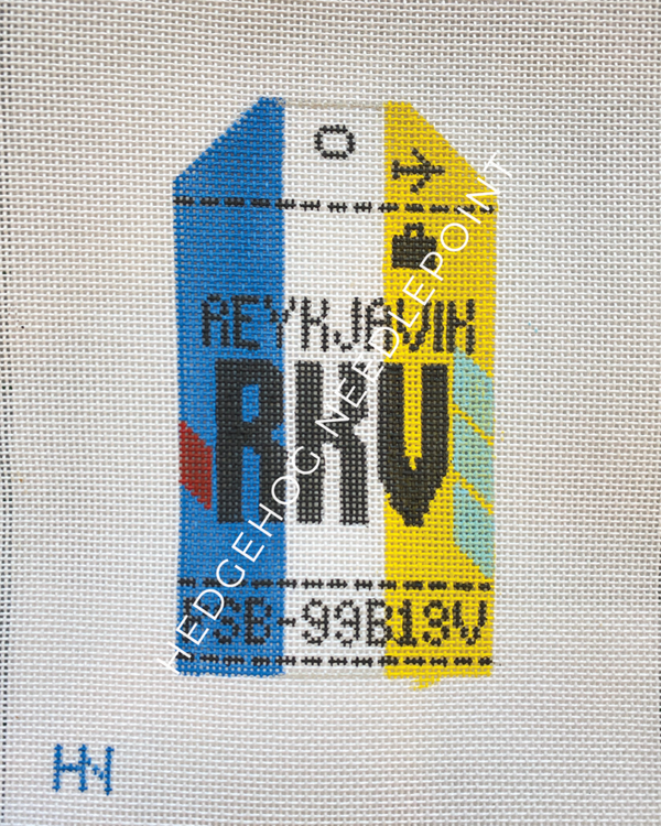 Retro Travel Tag · Reykjavik