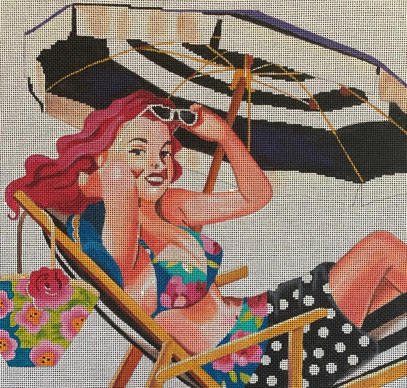 Woman Under Umbrella