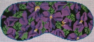 Violets in Black Sleep Mask