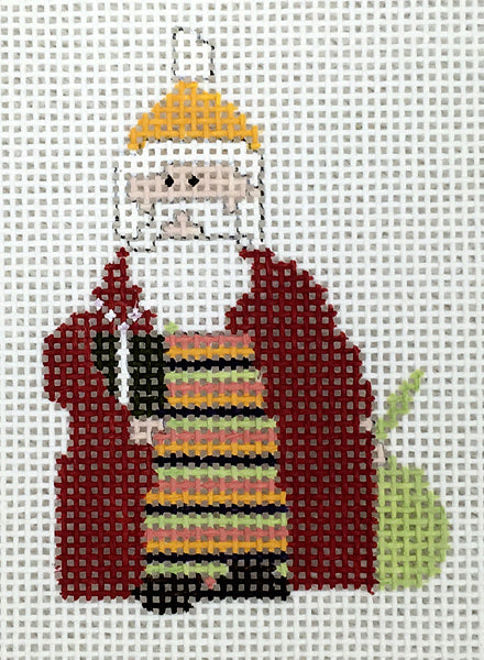 Narrow Horizontal Stripe Santa