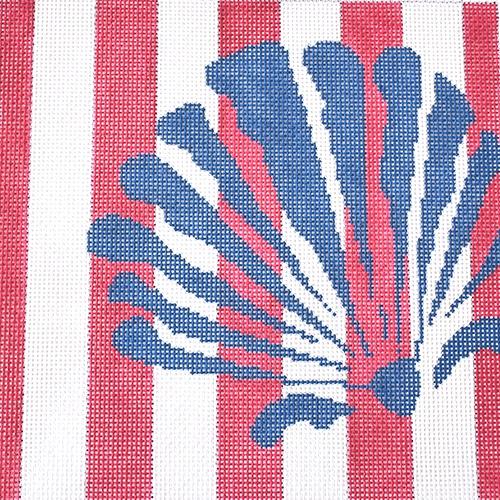 Shell Stencil/Hot Pink