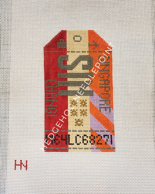 Retro Travel Tag · Singapore