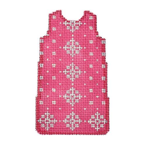 Snowflake Mini Shift/Pink