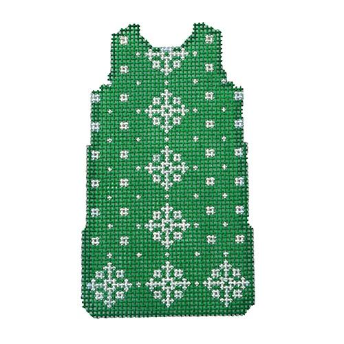Snowflake Mini Shift/Green