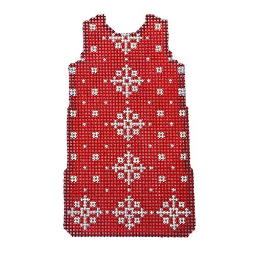 Snowflake Mini Shift/Red