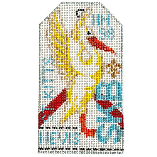 Retro Travel Tag · St Kitts & Nevis