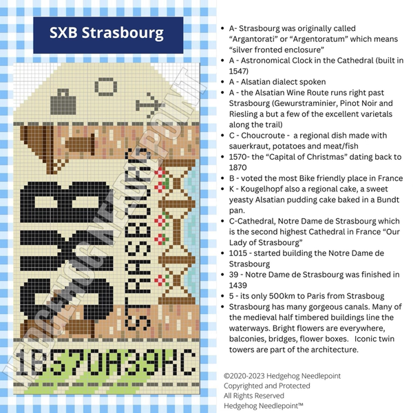 Retro Travel Tag · Strasbourg