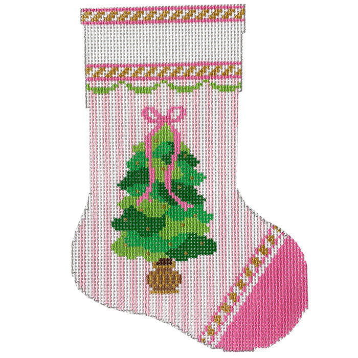 Tree on Pink Stocking