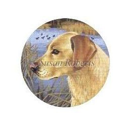 Yellow Lab And Ducks