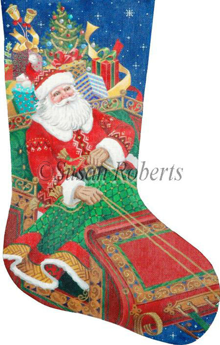 Santa On His Way - Stocking (13m)