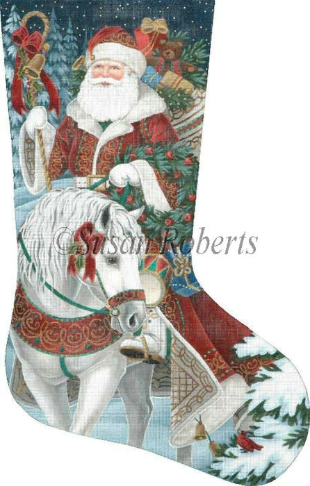 Santa On Horseback - Stocking (13m)