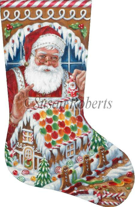 Santa Gingerbread House - Stocking (13m)