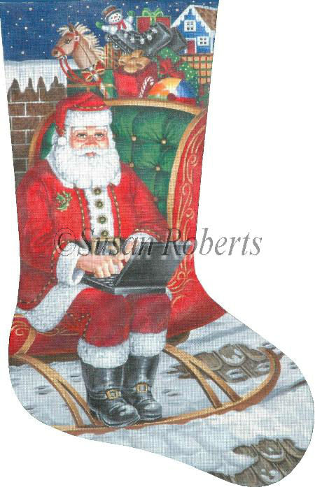 Laptop Santa - Stocking (13m)