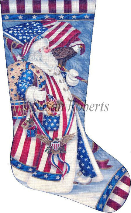 Patriotic Santa - Stocking
