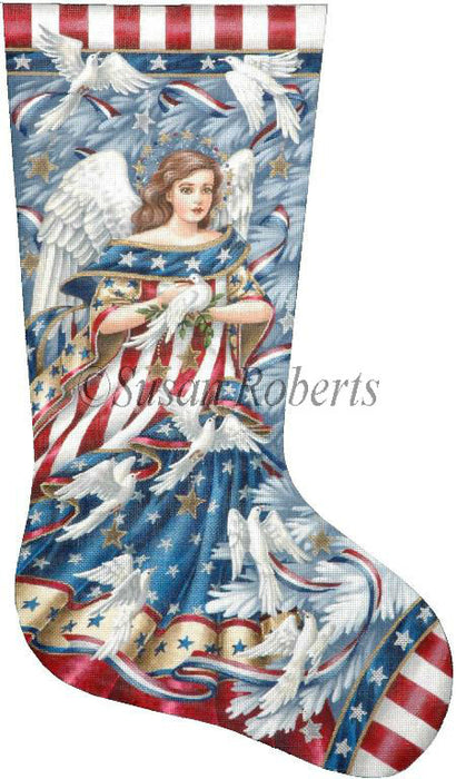 Patriotic Angel - Stocking