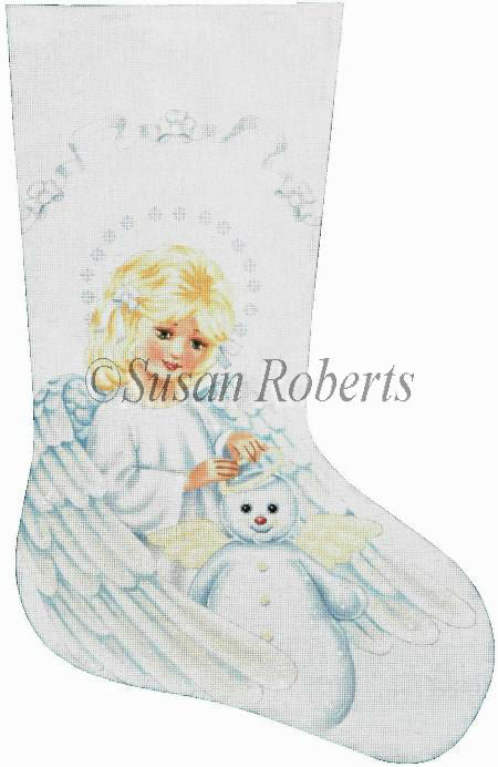 Angel And Snowman - Stocking